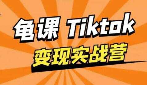 龟课-TikTok变现实战训练营 第1期 多种变现模式，轻松赚美刀 - AI 智能探索网-AI 智能探索网