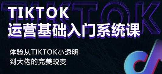 《Tiktok运营基础入门系统课》从tiktok小白到大佬的完美蜕变 - AI 智能探索网-AI 智能探索网