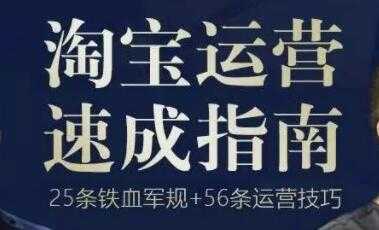 《淘宝运营速成指南》25条铁血电商军规+56招运营技巧 - AI 智能探索网-AI 智能探索网