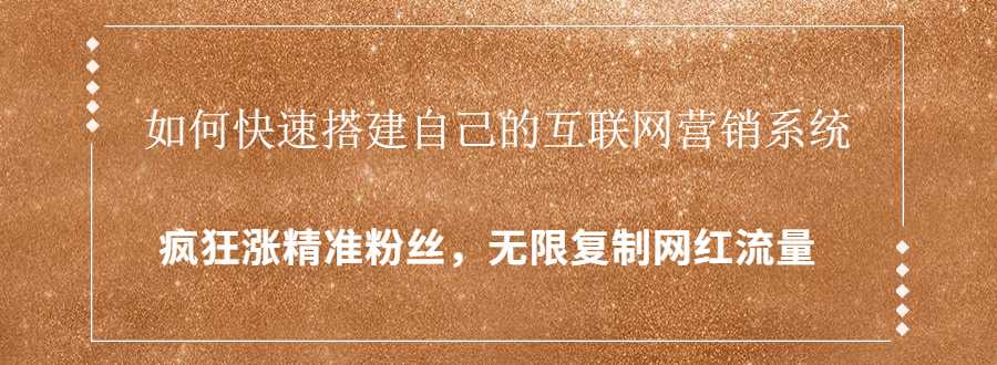 封神学员特训营：快速搭建自己的互联网营销系统，疯狂涨精准粉丝，无限复制网红流量 - AI 智能探索网-AI 智能探索网