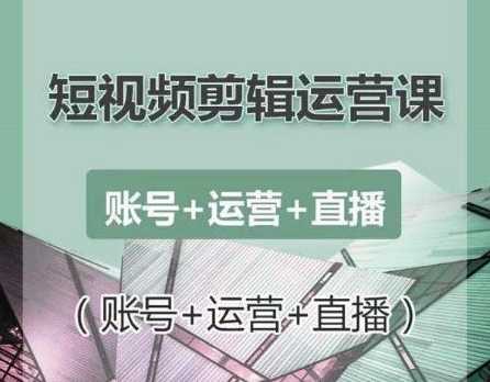 南小北短视频剪辑运营课：账号+运营+直播，零基础学习手机剪辑【视频课程】 - AI 智能探索网-AI 智能探索网