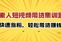 素人短视频带货集训营：快速涨粉，轻松带货赚钱 - AI 智能探索网-AI 智能探索网