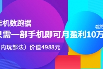 挂机跑数据，只需一部手机即可月盈利10万＋ - AI 智能探索网-AI 智能探索网