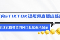 国内&TIKTOK短视频直播训练营，全球直播带货的风口赶紧乘风掘金 - AI 智能探索网-AI 智能探索网