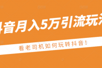 某公众号付费文章：抖音月入5万引流玩法，看看老司机如何玩转抖音 - AI 智能探索网-AI 智能探索网