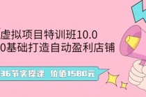 虚拟项目特训班10.0，0基础打造自动盈利店铺 36节实操课 - AI 智能探索网-AI 智能探索网