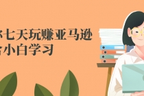 教你七天玩赚亚马逊，适合小白学习，价值599元 - AI 智能探索网-AI 智能探索网