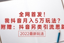 某付费文章：全网首发！我抖音月入5万玩法？附赠：抖音另类引流思路 - AI 智能探索网-AI 智能探索网