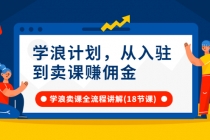 学浪计划，从入驻到卖课赚佣金，学浪卖课全流程讲解 - AI 智能探索网-AI 智能探索网