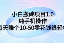 小白搬砖项目1.0，纯手机操作，每天赚个10-50零花钱很轻松 - AI 智能探索网-AI 智能探索网