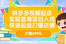 拼多多视频起店，实现蓝海项目入局，快速起盘打爆店铺 - AI 智能探索网-AI 智能探索网