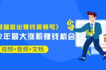 《零基础做出赚钱视频号》2022年最大涨粉赚钱机会（视频+音频+图文)价值199 - AI 智能探索网-AI 智能探索网