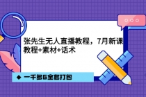 张先生无人直播教程，7月新课，教程素材话术一千多G全套打包 - AI 智能探索网-AI 智能探索网