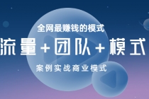 全网最赚钱的模式《流量+团队+模式》案例实战商业模式 - AI 智能探索网-AI 智能探索网