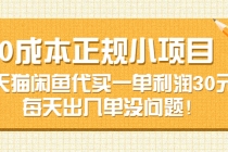 0成本正规小项目：天猫闲鱼代买一单利润30元，每天出几单没问题！ - AI 智能探索网-AI 智能探索网