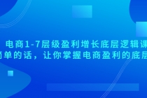 电商1-7层级盈利增长底层逻辑课：用简单的话，让你掌握电商盈利的底层逻辑 - AI 智能探索网-AI 智能探索网