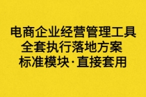 外面卖198·电商企业经营管理工具：全套执行落地方案 标准模块·直接套用 - AI 智能探索网-AI 智能探索网