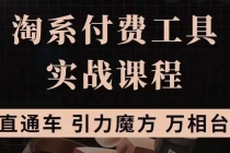 淘系付费工具实战课程【直通车、引力魔方】战略优化，实操演练 - AI 智能探索网-AI 智能探索网