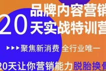 《内容营销实操特训营》20天让你营销能力脱胎换骨 - AI 智能探索网-AI 智能探索网