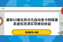 最新UI美化异次元自动发卡网搭建，卖虚拟资源实现被动收益 - AI 智能探索网-AI 智能探索网