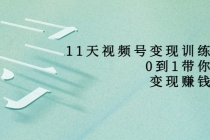 11天视频号变现训练营，从0到1打造变现赚钱系统 - AI 智能探索网-AI 智能探索网