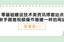 零基础建设技术类资讯博客站点：新手跟着视频操作搭建一样的网站 - AI 智能探索网-AI 智能探索网