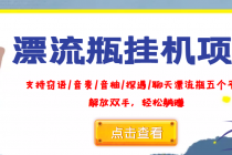 外面收费688的漂流瓶全自动挂机项目，号称单窗口稳定每天收益100+ - AI 智能探索网-AI 智能探索网