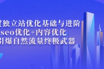 外贸独立站优化基础与进阶，seo优化+内容优化+引爆自然流量终极武器 - AI 智能探索网-AI 智能探索网