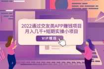 2022通过交友类APP赚钱项目：月入几千+短期实操小项目 - AI 智能探索网-AI 智能探索网