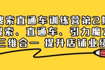 搜索直通车训练营第2期：搜索、直通车、引力魔方三维合一 提升店铺业绩！ - AI 智能探索网-AI 智能探索网