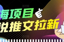 外面收费6880的小说推文拉新项目，个人工作室可批量做【详细教程】 - AI 智能探索网-AI 智能探索网