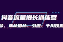 月销1.6亿实操团队·抖音流量增长训练营：起号、选品排品、引流 千川投流等 - AI 智能探索网-AI 智能探索网