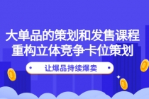 大单品的策划和发售课程：重构立体竞争卡位策划，让爆品持续爆卖 - AI 智能探索网-AI 智能探索网