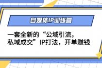 自媒体IP训练营(12+13期)一套全新的“公域引流，私域成交”IP打法 开单赚钱 - AI 智能探索网-AI 智能探索网