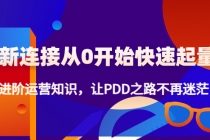 新连接从0开始快速起量：进阶运营知识，让PDD之路不再迷茫！ - AI 智能探索网-AI 智能探索网