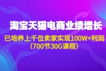 淘系天猫电商业绩增长：已培养上千位卖家实现100W+利润 - AI 智能探索网-AI 智能探索网