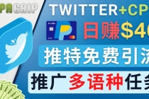 通过Twitter推广CPA Leads，日赚46.01美元 - 免费的CPA联盟推广模式 - AI 智能探索网-AI 智能探索网