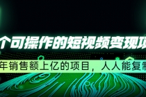 五个可操作的短视频变现项目：年销售额上亿的项目，人人能复制 - AI 智能探索网-AI 智能探索网