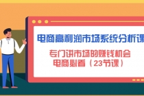 电商高利润市场系统分析课：专门讲市场的赚钱机会，电商必看 - AI 智能探索网-AI 智能探索网