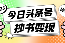 外面收费588的最新头条号软件自动抄书变现玩法，单号一天100+ - AI 智能探索网-AI 智能探索网