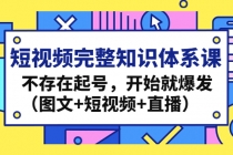 短视频完整知识体系课，不存在起号，开始就爆发 - AI 智能探索网-AI 智能探索网