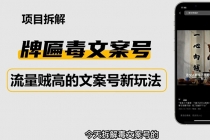 2023抖音快手毒文案新玩法，牌匾文案号，起号快易变现 - AI 智能探索网-AI 智能探索网