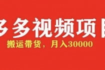 多多带货视频快速50爆款拿带货资格，搬运带货 月入3w【全套脚本+详细玩法】 - AI 智能探索网-AI 智能探索网