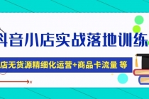 抖音小店实战落地训练营：抖店无货源精细化运营，商品卡流量等等 - AI 智能探索网-AI 智能探索网