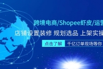 跨境电商/Shopee虾皮/运营实战训练营：店铺设置装修 规划选品 上架实操等等 - AI 智能探索网-AI 智能探索网