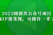 2023网创类公众号月入过万项目，强IP强变现，可操作一辈子 - AI 智能探索网-AI 智能探索网