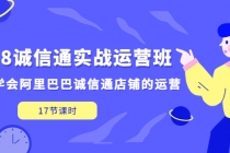 1688诚信通实战运营班，快速学会阿里巴巴诚信通店铺的运营(17节课) - AI 智能探索网-AI 智能探索网