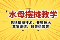 水母·摆摊教学，包括摆摊技术、养殖技术、拿货渠道、抖音运营等 - AI 智能探索网-AI 智能探索网