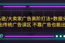 亚马逊/大卖家广告高阶打法+数据分析，走出传统广告误区 不靠广告也能出单 - AI 智能探索网-AI 智能探索网