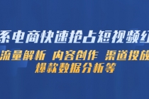 淘系电商快速抢占短视频红利：流量解析 内容创作 渠道投放 爆款数据分析等 - AI 智能探索网-AI 智能探索网